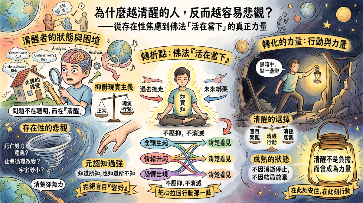 🧠 為什麼越清醒的人，反而越容易悲觀？