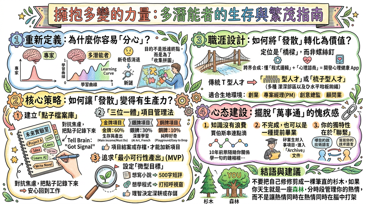🌈 擁抱多變的力量：多潛能者繁茂指南